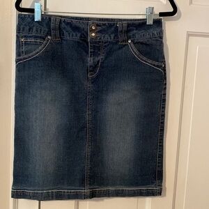 Beau Dawson jean mini skirt